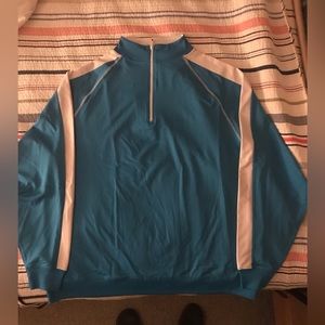 Footjoy Men’s Pullover.  2XL, blue and white.  Awesome piece of gear!!